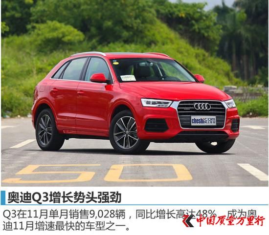 11月汽車銷量，奧迪汽車