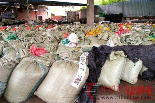 600多袋已加工好的金針菇被當(dāng)場查封